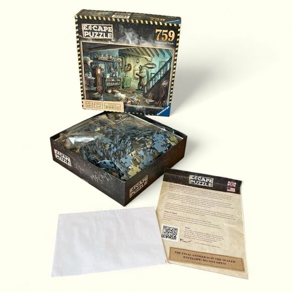 Escape Jigsaw Puzzle -The Forbidden Basement - 759 Ravensburger Puzzle. - Picture 2 of 5